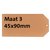 Label karton nr 3 200gr 45x90mm chamois 1000 stuks