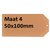 Label karton nr 4 200gr 50x100mm chamois 1000 stuks