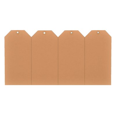 Label karton nr 5 200gr 55x110mm chamois 1000 stuks