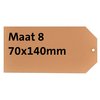 Label karton nr 8 200gr 70x140mm chamois 1000 stuks photo