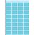 Etiket HERMA 3643 12x19mm blauw 160 stuks