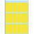 Etiquette HERMA 3651 12x34mm jaune 90 pièces