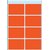 Etiket HERMA 3692 26x40mm rood 40 stuks