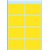 Etiquette HERMA 3691 26x40mm jaune 40 pièces