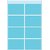 Etiquette HERMA 3693 25x40mm bleu 40 pièces