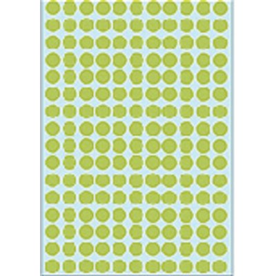 Etiquette HERMA 2215 rond 8mm vert 5632 pièces