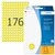 Etiquette HERMA 2211 rond 8mm jaune 5632 pièces