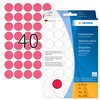 Etiket HERMA 2256 rond 19mm fluor rood 960 stuks foto
