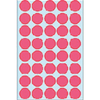 Etiket HERMA 2256 rond 19mm fluor rood 960 stuks