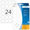 Etiket HERMA 2260 rond 25mm wit 768 stuks foto
