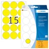 Etiquette HERMA 2271 rond 32mm jaune 480 pièces Photo
