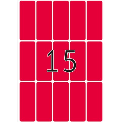 Etiket HERMA 2416 20x50mm fluor rood 360 stuks