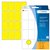 Etiquette HERMA 2451 25x40mm jaune 512 pièces