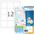 Etiquette HERMA Premium 4279 70x67,7mm blanc 1200 pièces