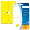 Etiket HERMA 2491 52x82mm geel 128 stuks foto
