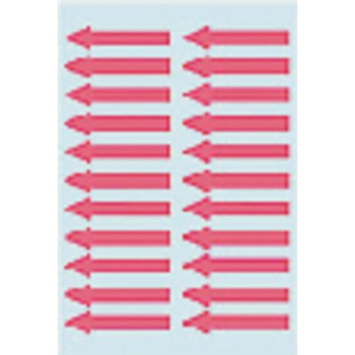 Etiquette HERMA 4143 38x7mm flèches rouge 88 pièces