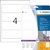 Rugetiket HERMA 10165 breed 61x192mm verwijderbaar wit