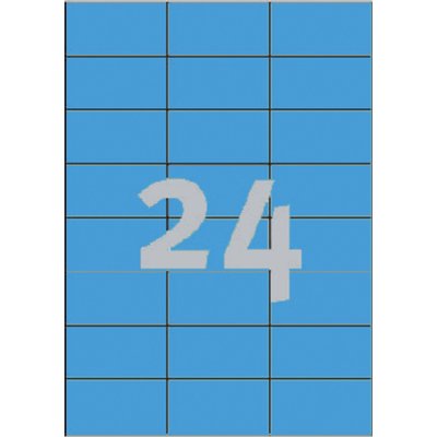 Etiquette Avery 3449 70x37mm bleu 2400 pièces