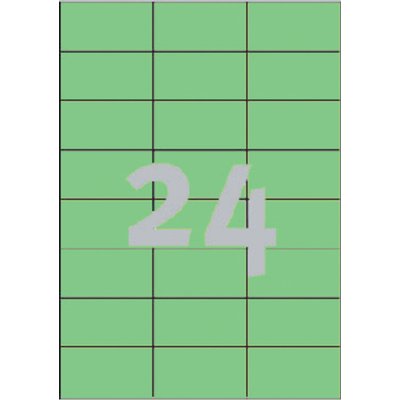 Etiquette Avery 3450 70x37mm vert 2400 pièces