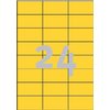 Etiquette Avery 3451 70x37mm jaune 2400pcs Photo