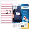 Naambadge etiket HERMA 4512 63.5x29.6mm wit/rood 540 stuks foto