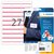 Naambadge etiket HERMA 4512 63.5x29.6mm wit/rood 540 stuks