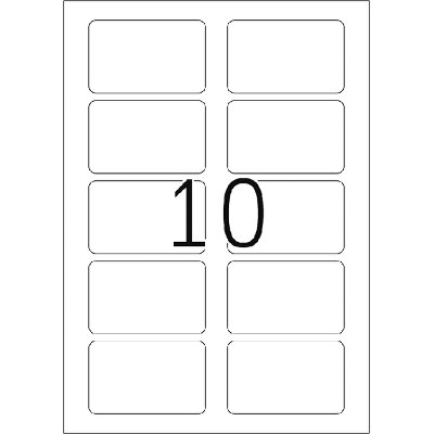 Etiquette badge HERMA 4514 80x50mm blanc 200 pièces