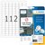 Etiket HERMA 4211 25.4x16.9mm verwijderbaar wit 2800 stuks