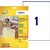Etiket Avery L4735REV-25 210x297mm A4 wit 25 stuks