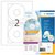 Etiket HERMA 4471 CD 116mm wit opaqua 200 stuks