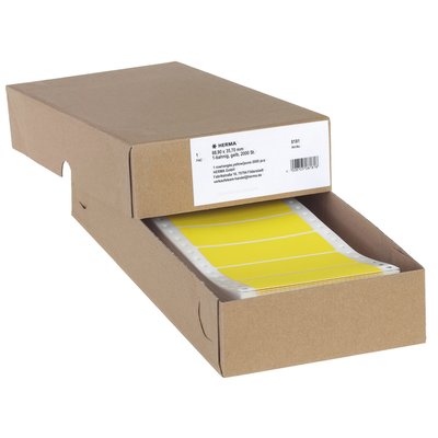 Etiquette HERMA 8181 88,9x35,7mm 1 rangée jaune 2000 pièces