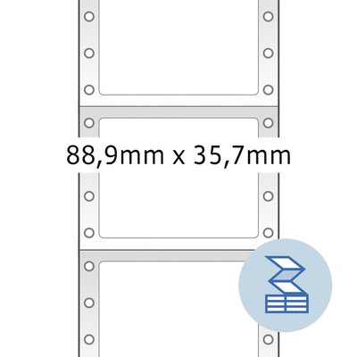 Etiquette HERMA 8181 88,9x35,7mm 1 rangée jaune 2000 pièces