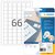 Etiket HERMA 8831 25.4x25.4mm mat wit 1650 stuks