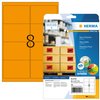 Etiquette HERMA 5145 99,1x67,7mm orange néon 160 pièces Photo