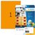 Etiquette HERMA 5149 210x297mm A4 orange néon 20 pièces