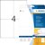 Etiket HERMA 4229 105x148mm A6 correctie wit 100 stuks