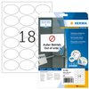 Etiket HERMA 4358 63.5x42.3mm verwijderbaar ovaal 450 stuks foto
