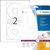 Etiket HERMA 5079 CD 116mm wit opaqua 50 stuks