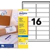 Etiket Avery J8162-100 99.1x33.9mm wit 1600 stuks photo