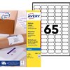 Etiket Avery J8651-100 38.1x21.2mm wit 6500 stuks foto