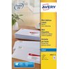 Etiket Avery J8651-25 38.1x21.2mm wit 1625 stuks foto