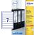 Etiquette dorsale Avery Small 39x192mm adhésive étroite blanc 25 feuilles