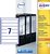 Rugetiket Avery smal 39x192mm zelfklevend wit 25 vel