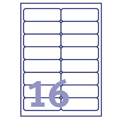 Etiquette Avery L7562-25 99,1x33,9mm transparent 400 pièces