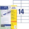 Etiket Avery 3653 105x42.3Mm wit 1400 stuks photo