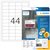 Etiquette HERMA 4690 48,3x25mm blanc 1100 pièces