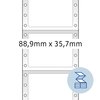 Etiquette HERMA 8161 88,9x35,7mm 1 rangée blanc 2000 pièces Photo