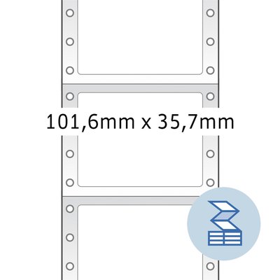 Etiquette HERMA 8212 101,6x35,7mm 1 rangée blanc 4000 pièces