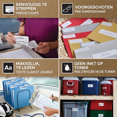 Etiket Dymo LabelWriter adressering 28x89mm 12 rollen á 130 stuks wit