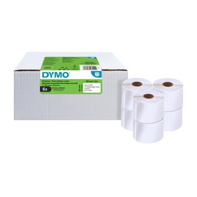 Etiket Dymo LabelWriter naamkaart 54x101mm 6 rollen á 220 stuks wit